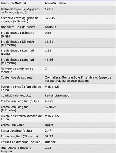 Cremallera Direccion Hidraulica Pontiac Grand Prix 26079911