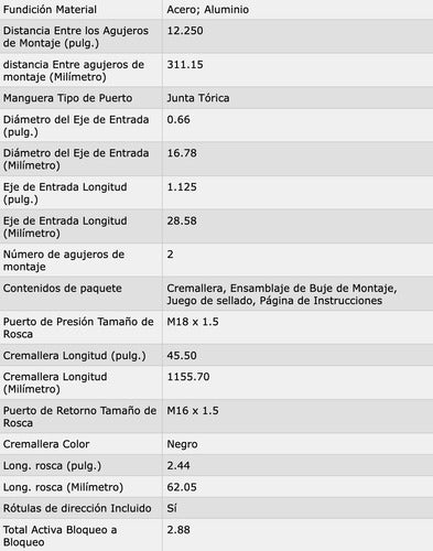 Cremallera Direccion Hidraulica Chevrolet Malibu 1998 A 2004