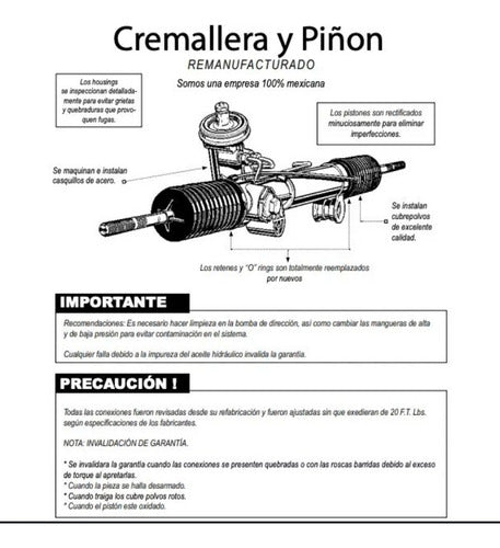 Caja De Dirección Hidraulica Ford Thunderbird Original