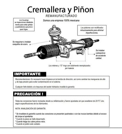 Caja De Dirección Hidraulica Ford Topaz 1987 A 1994
