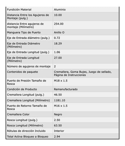 Cremallera Direccion Hidraulica Chevrolet Citation 1980 1981