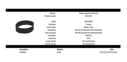 Banda Para Caja Dirección Electroasistida Dodge Ram