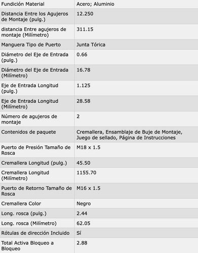 Cremallera Direccion Hidraulica Pontiac Grand Am 1999 A 2005