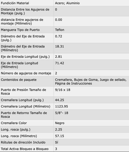 Caja Cremallera Direccion Hidraulica Ford Topaz (22204)