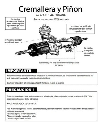 Caja De Dirección Hidraulica Ford Taurus 1993 1994 1995