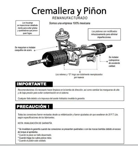 Caja Cremallera Direccion Hidraulica Ford Escort 1983 1984
