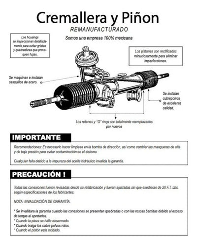 Caja De Dirección Hidraulica Ford Cougar Original