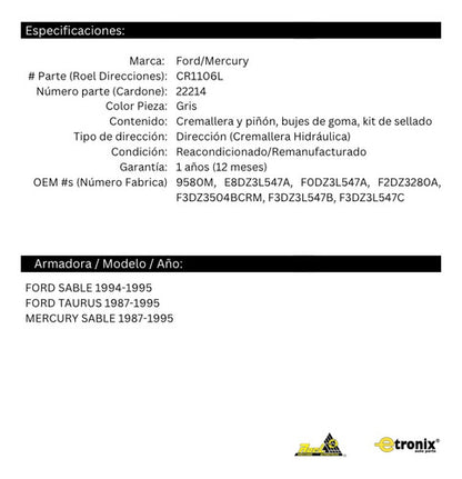 Caja De Dirección Hidraulica Ford Taurus 1993 1994 1995