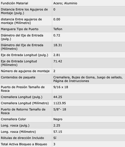 Caja Cremallera Direccion Hidraulica Ford Escort 1985 1986