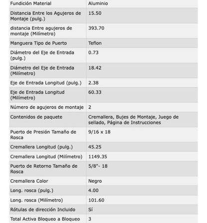 Caja De Dirección Hidraulica Ford Cougar Original