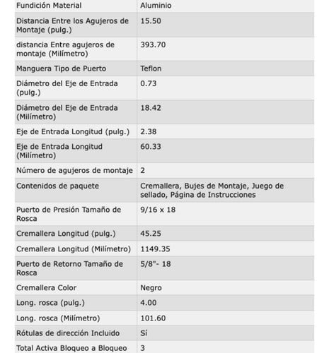 Caja Cremallera Direccion Hidraulica Ford Fairmont (22203f)